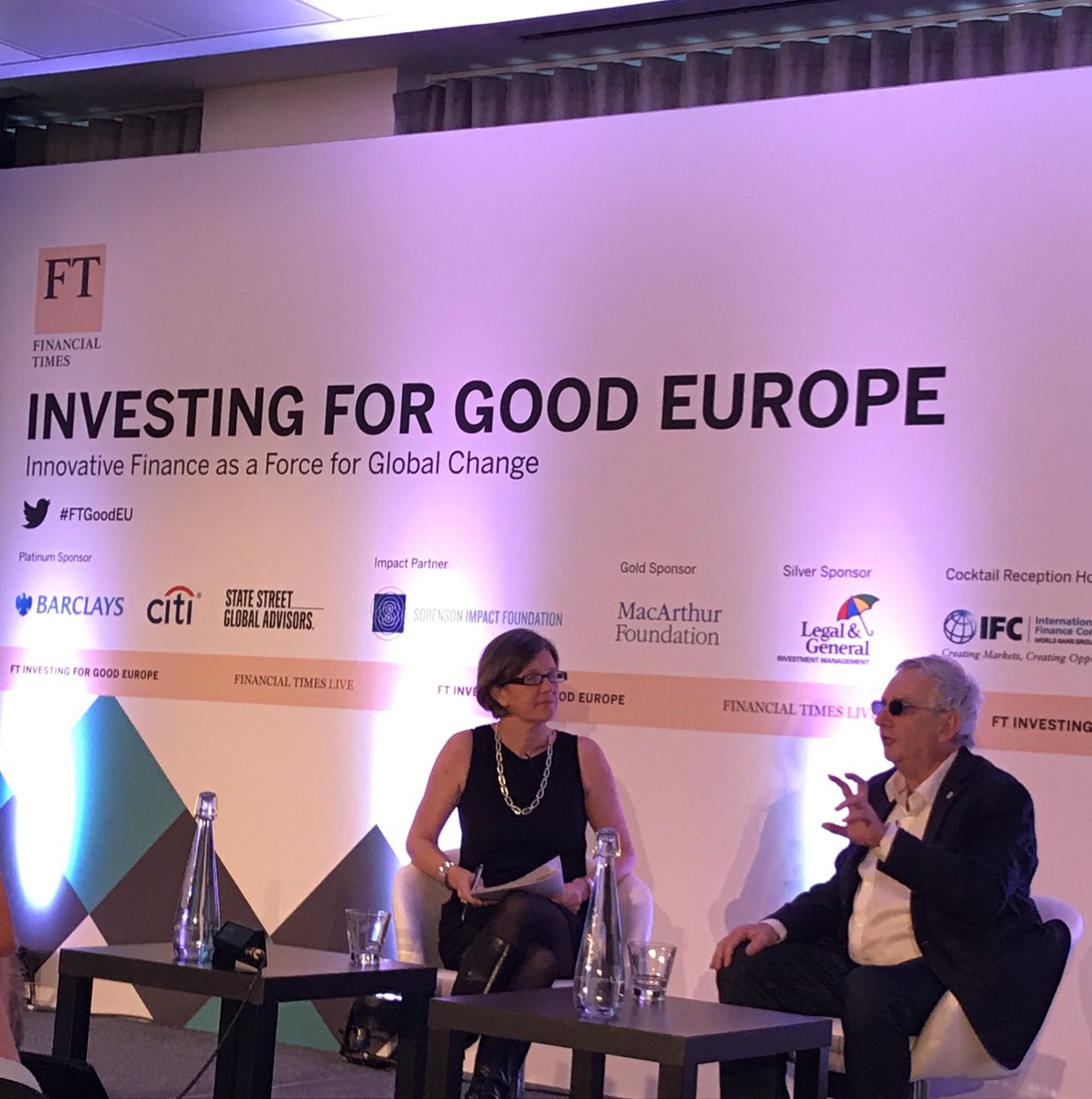 AmalGomersall's tweet photo. Shout out from @NigelKershaw about @BobAnnibaleCiti and his great work @Citi "doing the right thing" in Inclusive Finance! #FTGoodEU https://t.co/blI9YzhHCJ