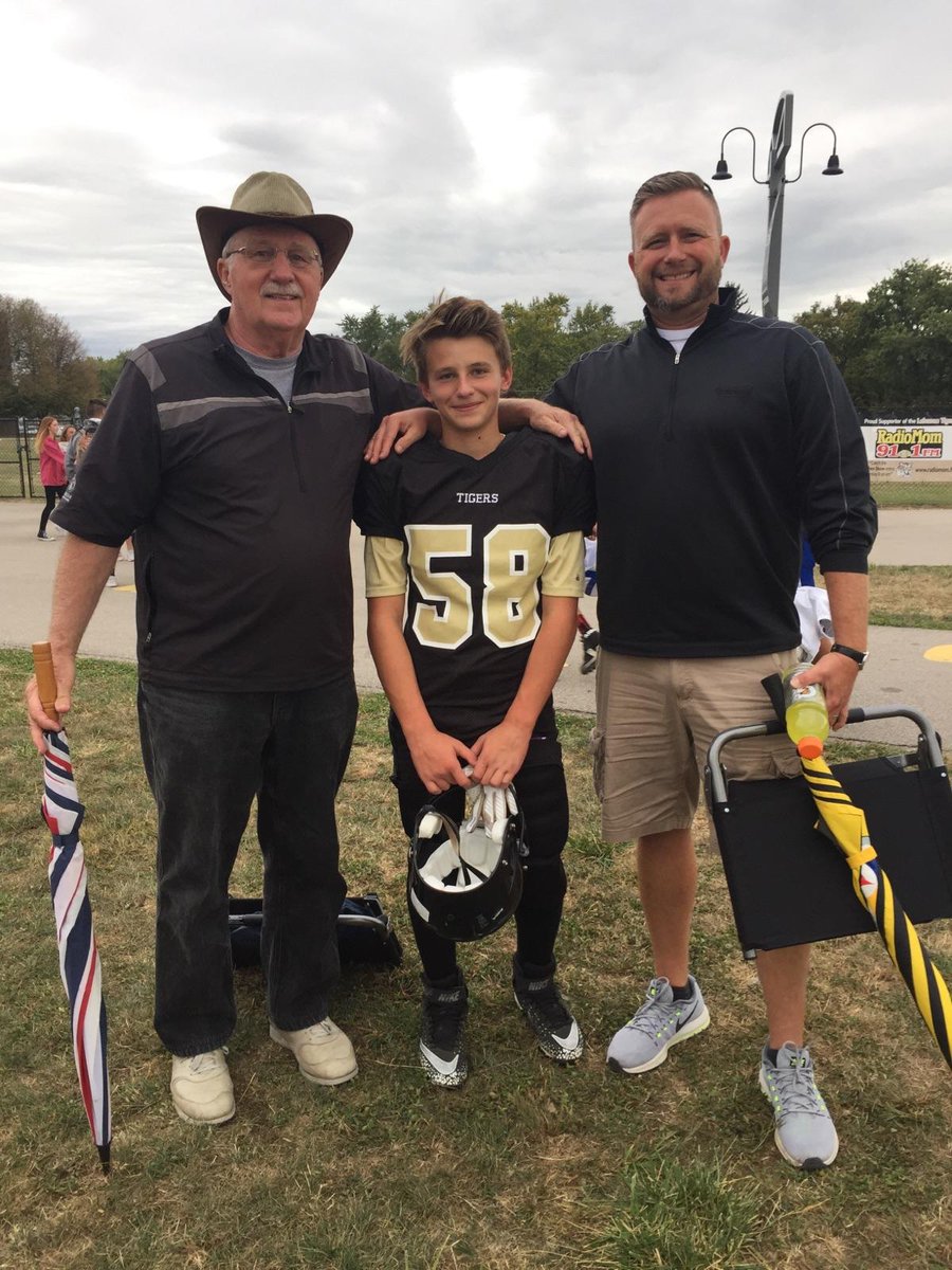 JonGetch's tweet photo. Three generations of football. https://t.co/cu2XrXcYg0