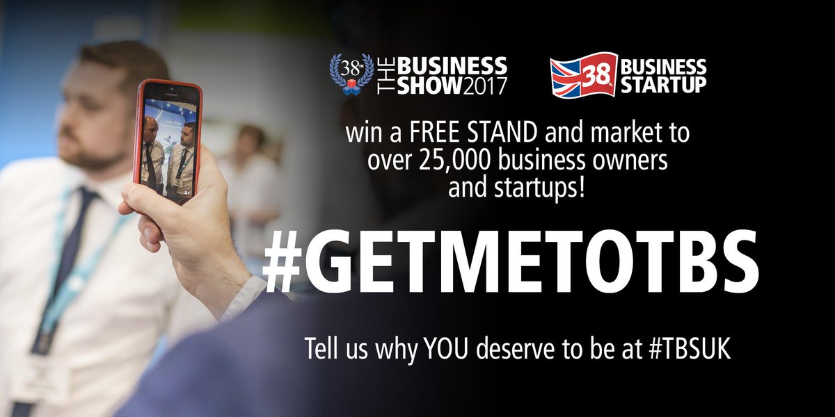 TheBusinessShow's tweet photo. Want to market yourself to 25,000 #businessowners and #startups? Now is your chance! Enter #GetMeToTBS today! https://t.co/hIUAnFlopI https://t.co/1vtibyphoU