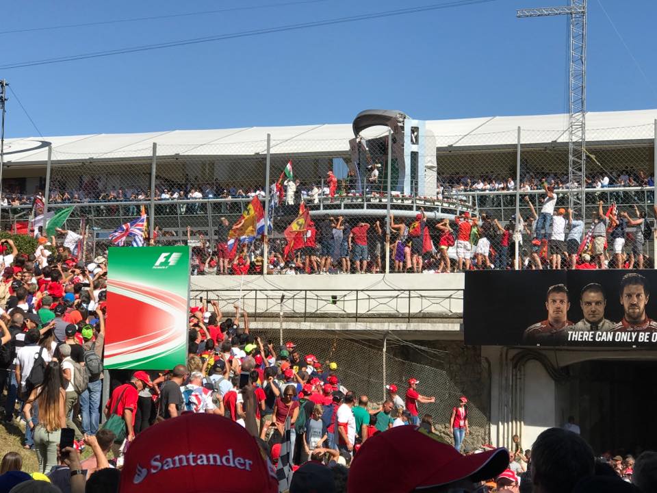 SHickson729's tweet image. Traveled to the #italiangp The @ScuderiaFerrari fans were great! Even wearing a @LewisHamilton I didn't get kicked out of the @ferraristore