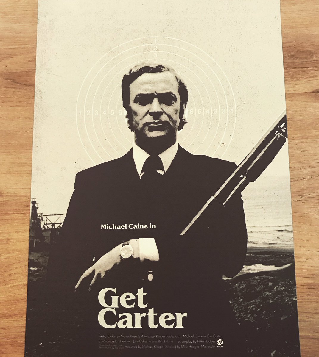 Check out this Get Carter print from @needledesign 'You're a big man, but you're in bad shape' 🎥 #cultmovie #design #awesome