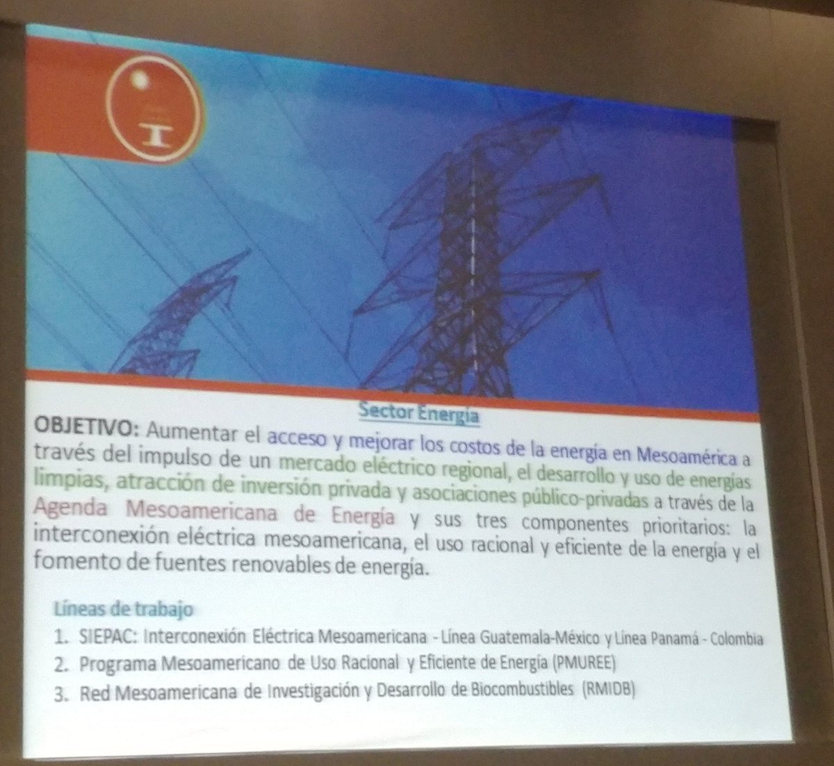 CProspectiva's tweet photo. ¿Cuál es el objetivo de la cooperación sobre #Energía en el #ProyectoMesoamericano? #SIEC2017 en #DEMEX2017 https://t.co/fy0FfPmdkJ