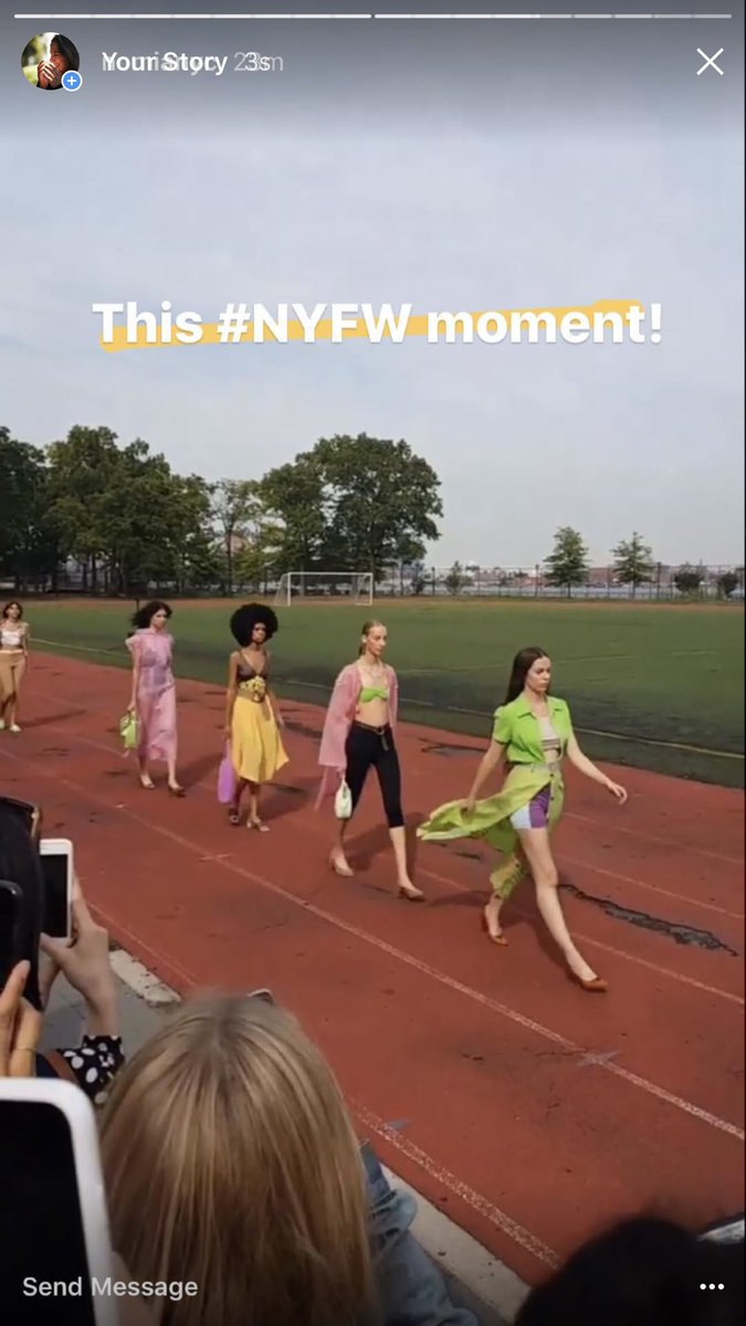 ABCravens's tweet photo. Loved this #NYFW moment @MNZstore ...the clothes! The casting! The band! @ILoveDickTV @SaintHeron https://t.co/0HGd57D8SU