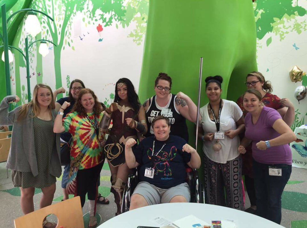 RoyalsProject's tweet image. This event was "The Big Latch on" at Nationwide Children's Hospital.   We love visiting hospitals❤