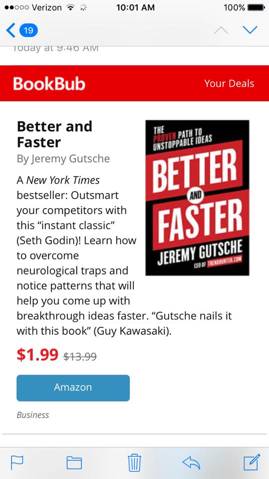 FLASH SALE: GET BETTER &amp; FASTER by  just $1.99 (Limited) bookbub.com/books/better-a…