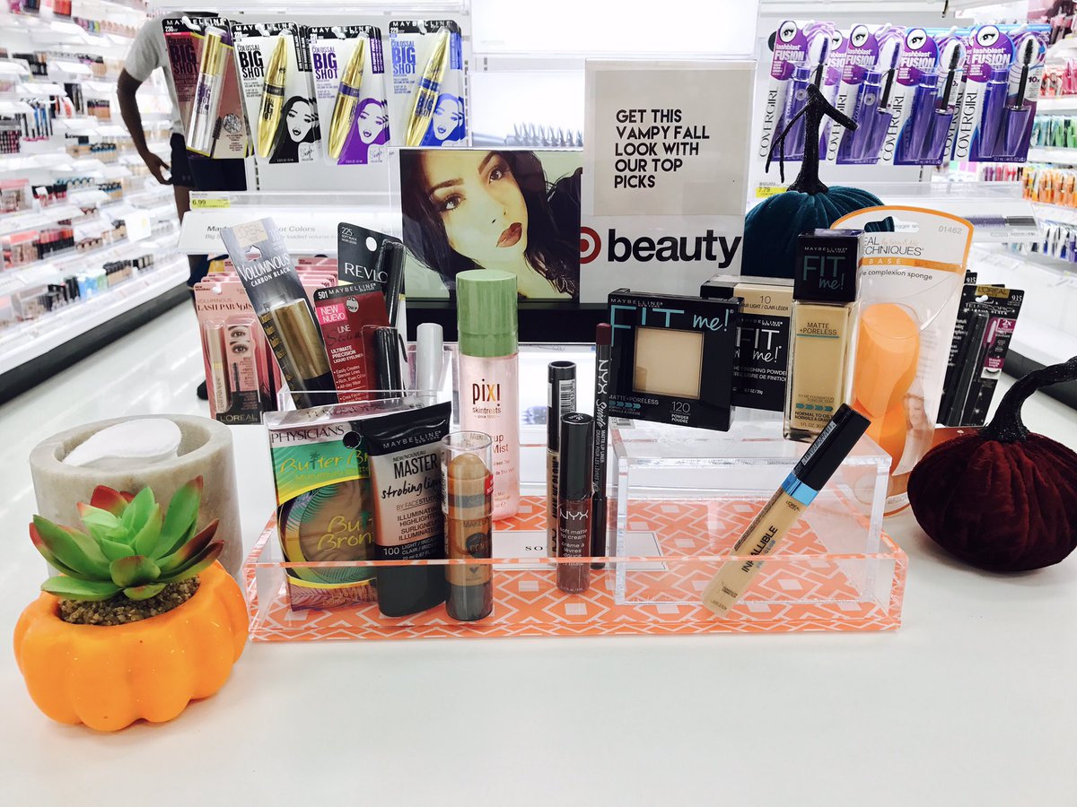 TargetMalvern's tweet photo. Our Beauty Team member spills her must-have beauty products to get her Vampy Fall look #targetbeauty #T2537 #MMM #Target https://t.co/R7KY3pfW2k