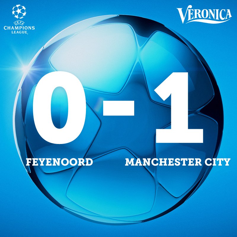 Helaas al vroeg in de wedstrijd 0-1! #championsleague #feyenoord #ManchesterCity