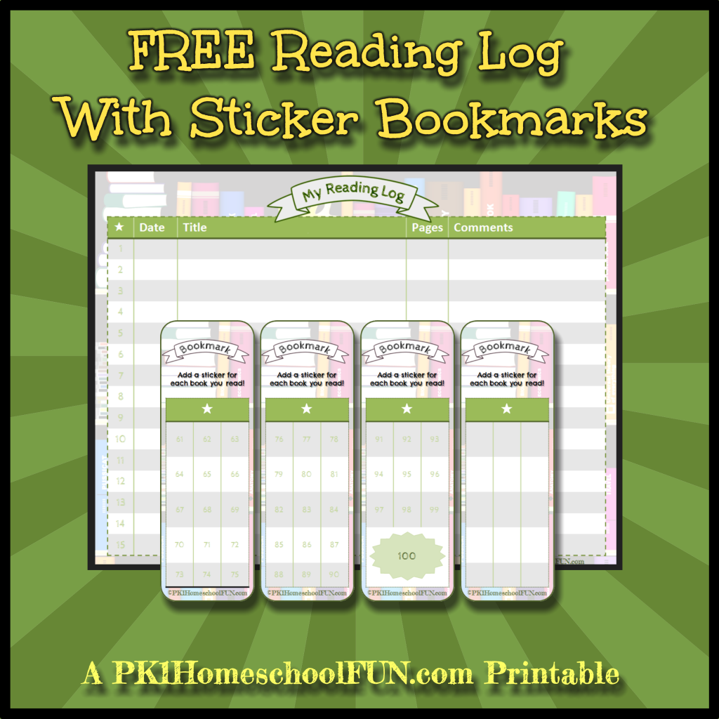 FREE Reading Log &amp; Sticker Bookmarks #ihsnet ow.ly/Wq7L2