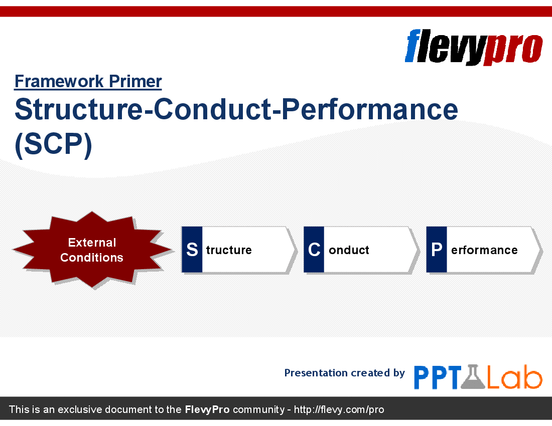 learnppt's tweet photo. #Consulting Deck: Structure-Conduct-Performance (SCP) https://t.co/8sTNB3jToS #MarketAnalysis #SCP #mckinsey #bain #bcg #accenture #deloit https://t.co/LLaRYwcfPA