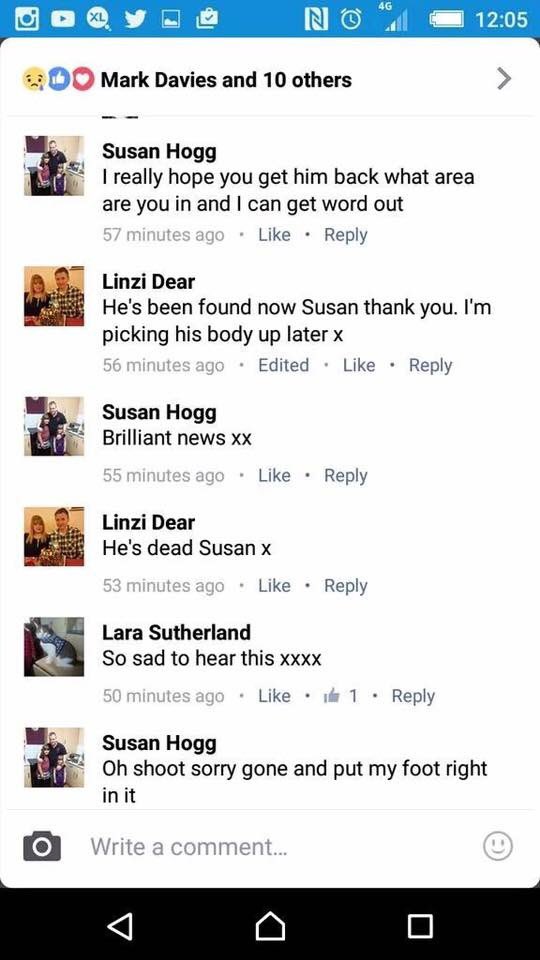Sexpot_Sharon's tweet photo. 🤣 "He's dead Susan x" https://t.co/bvQuNMGpEn