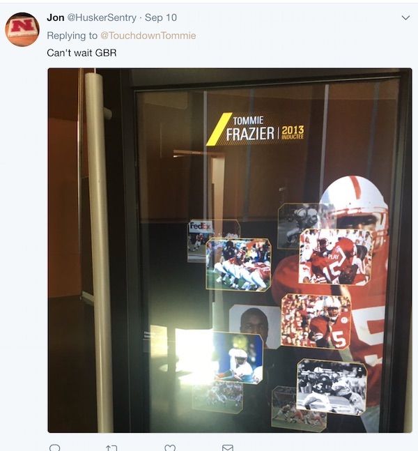 TouchdownTommie's tweet photo. Today's #tweetmemory from the GREATEST FANS in sports. #HUSKERS #GBR #Thankful https://t.co/hbzhcrd677