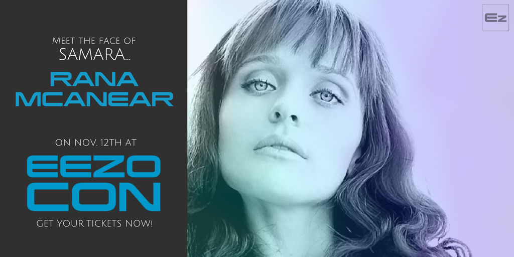 So ecstatic that <a href="/rana_mary/">Rana McAnear</a> will be at #EezoCon. Get tickets now to meet the face of #Samara &amp; #Morinth! eezocon.com #MassEffect