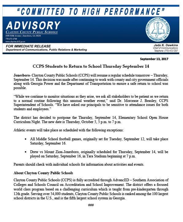 clayton county public schools on twitter clayton county public