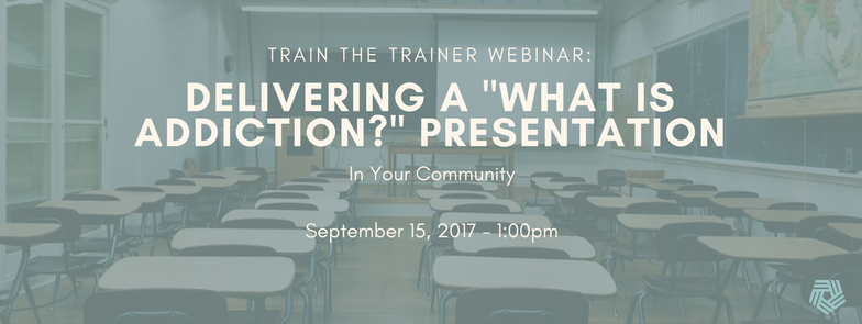 144aDay's tweet photo. Join us this Friday, September 15th at 1:00 PM - “Delivering a ‘What is Addiction?’ Presentation in Your Community” https://t.co/KX2UAkcD3j https://t.co/jpCdcTjToS