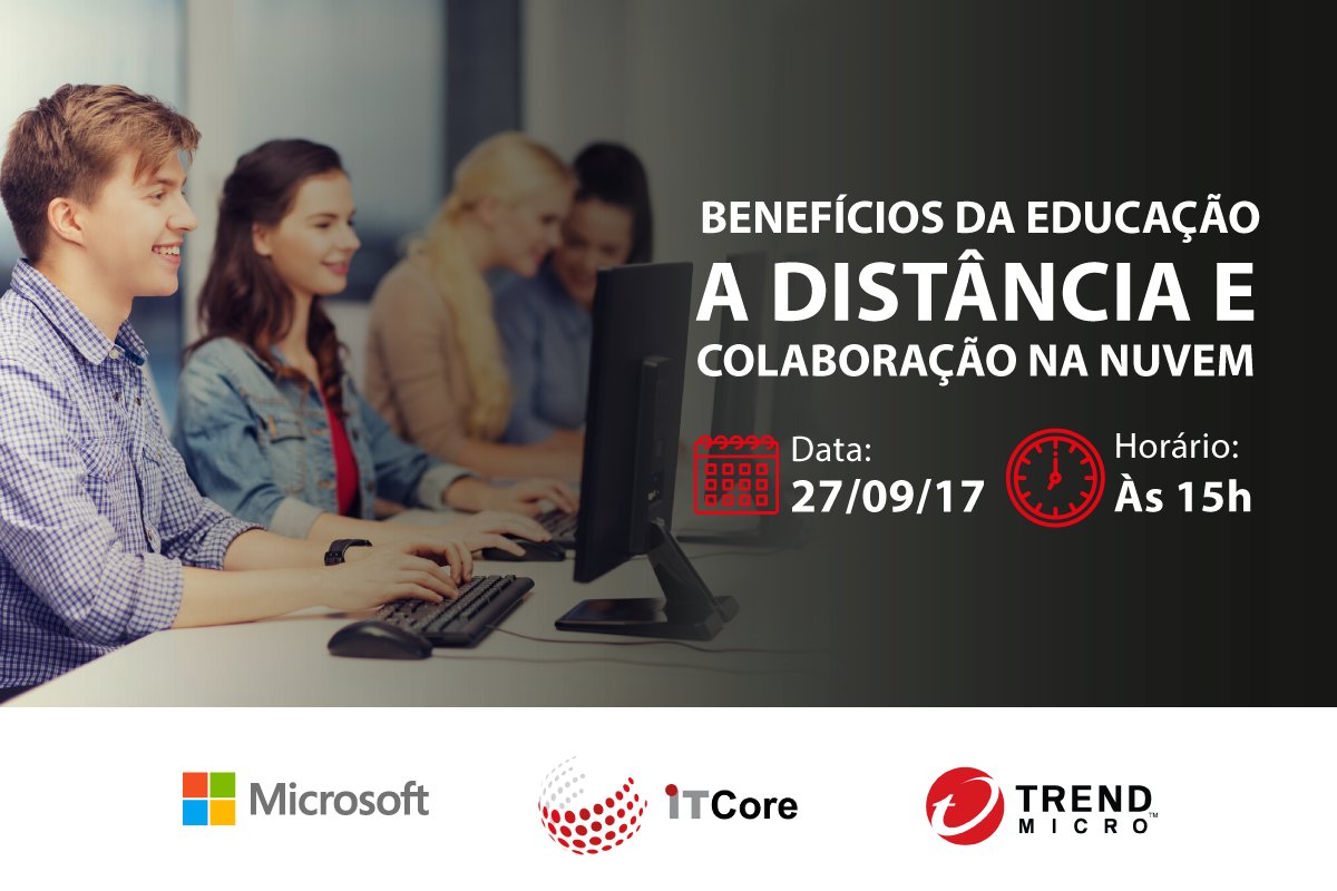 ITCore_br's tweet image. [Webcast Gratuito]NOVA DATA:27/09/17
Faça sua inscrição agora mesmo:goo.gl/i1YxMp
#Microsoft #ITCore #EAD