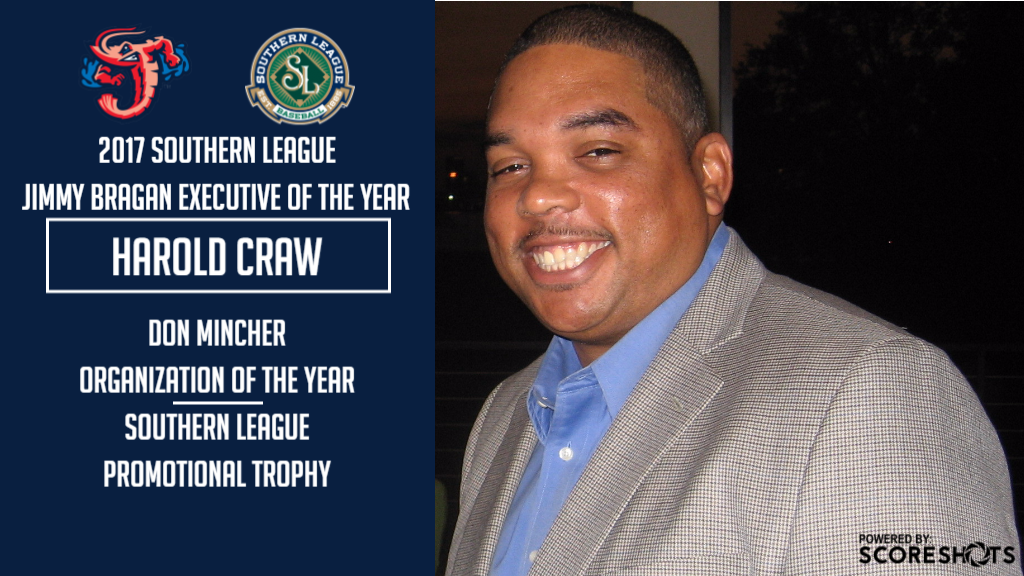 JaxShrimp's tweet photo. .@SLeagueBaseball announced awards today
Executive of the Year - GM Harold Craw, JAX
Organization of the Year - JAX
Promotional Trophy - JAX https://t.co/PRBl2Mv7pT
