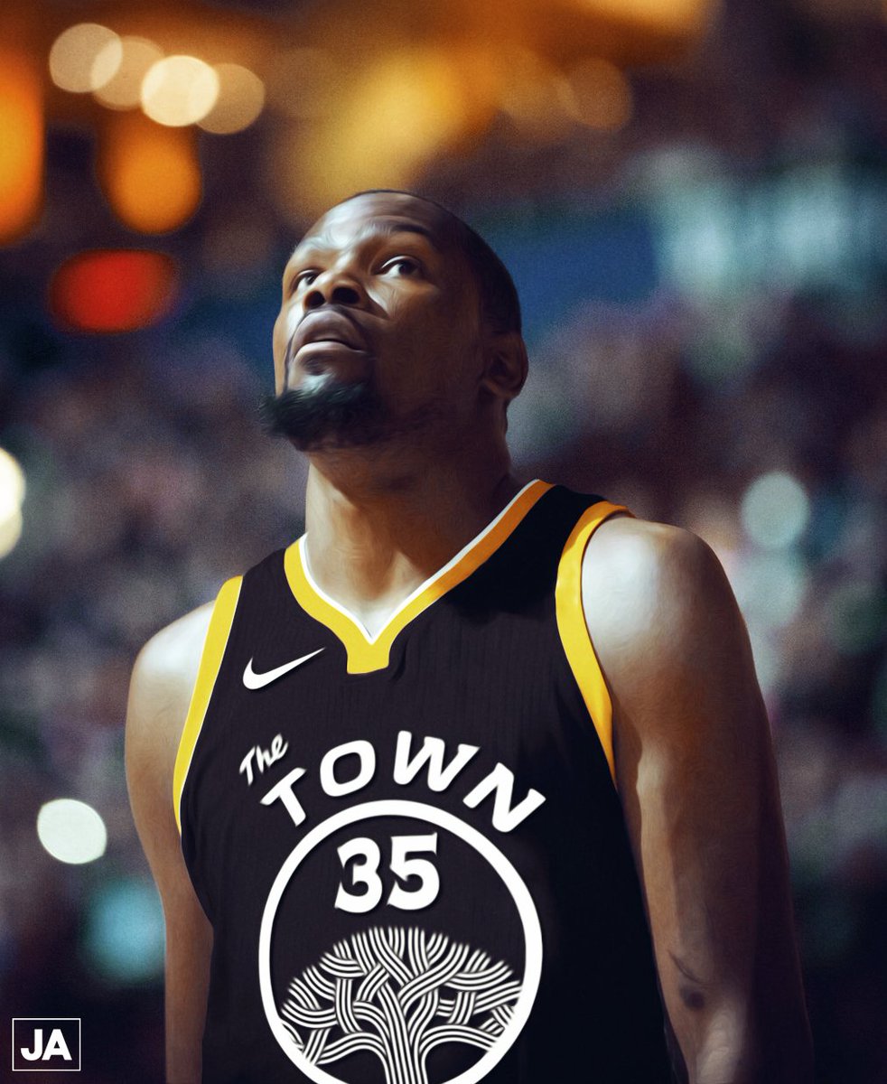 KD Warriors The "Town" Oakland alternate statement Jersey