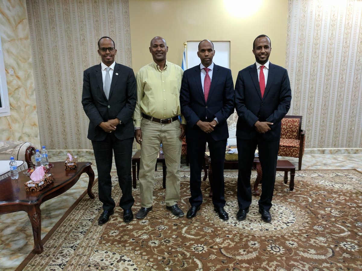 aasheikh's tweet photo. Delighted to have met @SomaliPM , @AmbGamal and  @ThabitMhd  at the @TheVillaSomalia https://t.co/DjfKRa3njq