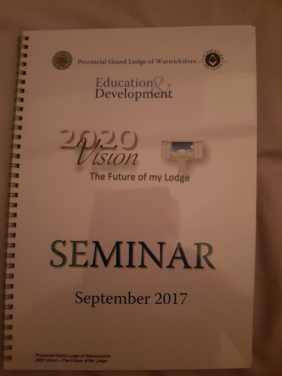 An excellent presentation from @WarwickshirePGL <a href="/KMCentre/">Knowle Masons</a> Full of ideas to help Lodges prosper. #recruit #retain #revitalise 😊