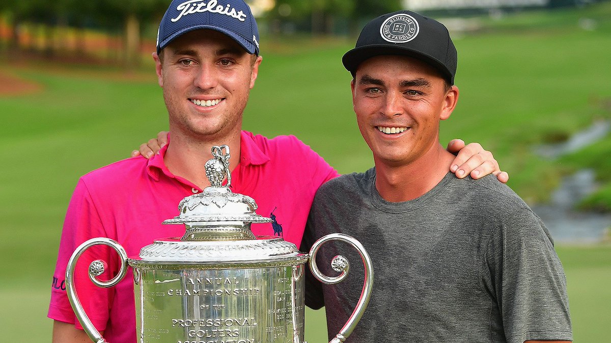 Friendship goals 💯

 <a href="/RickieFowler/">Rickie Fowler</a> let <a href="/JustinThomas34/">Justin Thomas</a> store the Wanamaker trophy in his home during Hurricane Irma: watchgolf.ch/hfNeeY