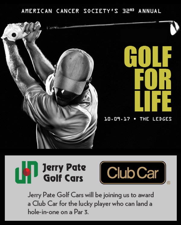 Jerry Pate joined the Fight against cancer &amp; are proud to sponsor Golf For Life @TheLedgesClub For more info contact kaki.morrow@cancer.org