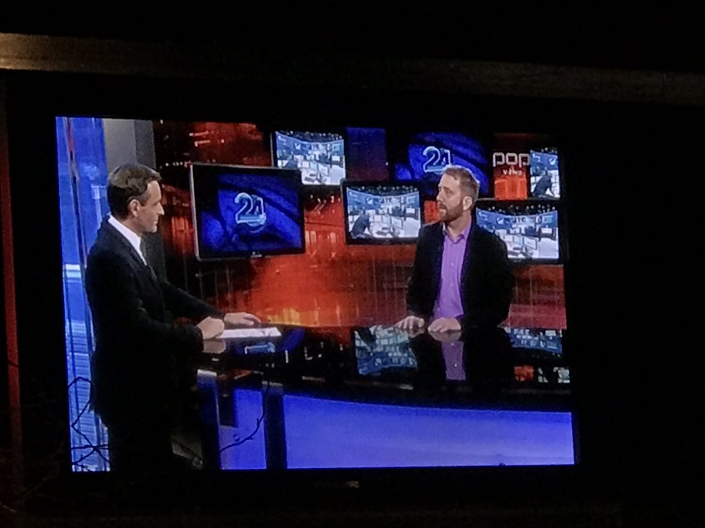 KatariinaNykyri's tweet photo. Our conference made the News tonight with excellent host: Primoz Kajdic #Cluster2017 @ESA_Cluster https://t.co/GvAEYnUKl4