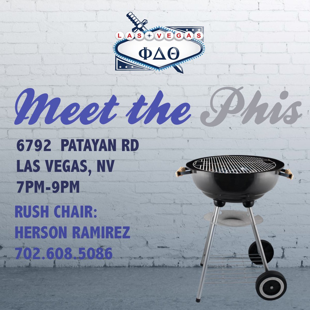 Join us later today for our first rush event Meet the Phis, contact our Rush Chair Herson Ramirez if you need a ride! 🛡⚔️ #RushPhiDelt