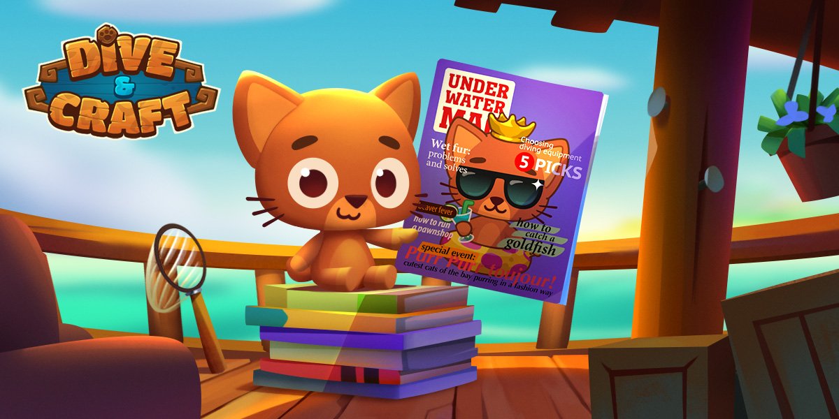 MeowStudioGames's tweet photo. Welcome to our new game, Dive&amp;Craft!
https://t.co/Lo7vq1t0YG
#games #gaming #gamedev #gamemaker https://t.co/m6EssVKTV5