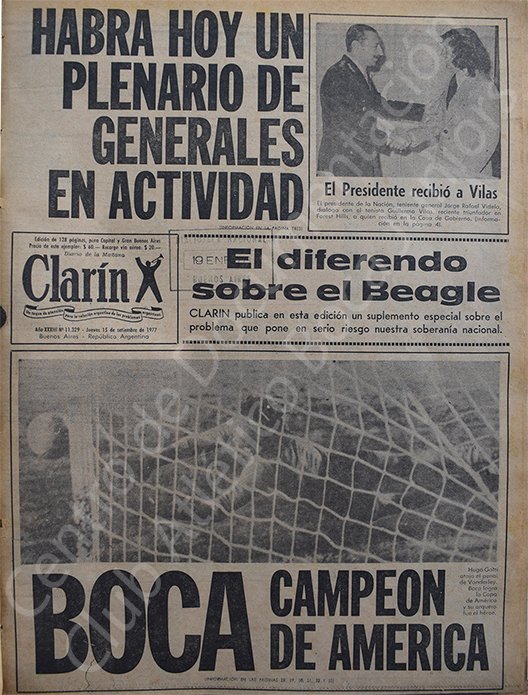 revival_boca's tweet photo. La primera plana del @clarincom de hoy refleja el logro xeneize: "BOCA CAMPEÓN DE AMÉRICA" https://t.co/MTLj2zTu1U