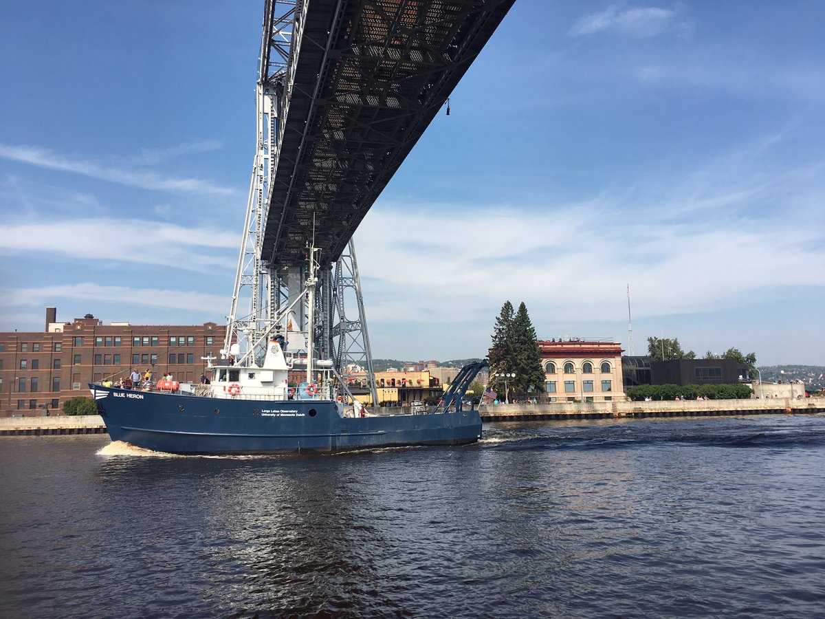 visitduluth's tweet photo. Learn more about @UMNDuluth's research vessel, the Blue Heron https://t.co/fochXIvOeO https://t.co/S8shsuCPpN