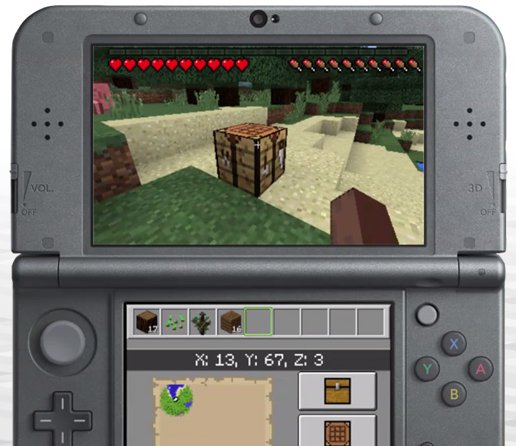 えふりす على تويتر Minecraft New Nintendo 3ds Edition New3ds版に一番近いバージョンはpocket Edition 0 15 4 ここからアップデートを継続していくとのこと ゲーム内には5つのスキンパックと2つのテクスチャパックを同梱 価格は38円 T Co