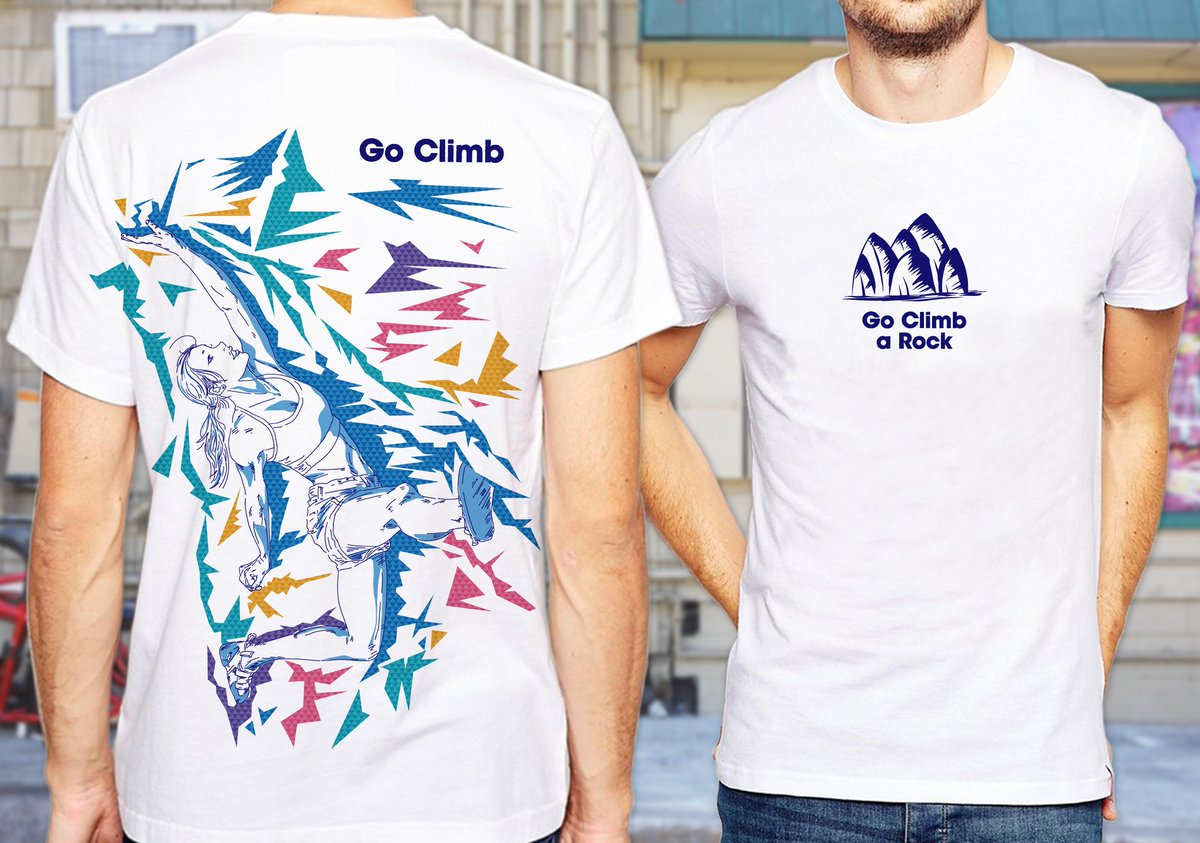 ヒゲクロ V Twitter 新作tシャツはクライマーのイラストデザイン ポップな配色のバックプリントでインパンクト大です T Co Mbgdujdoke Bouldering Climbing Climber クライミング ボルダリング クライマー Tシャツ アウトドア T Co Q4hraiofz0