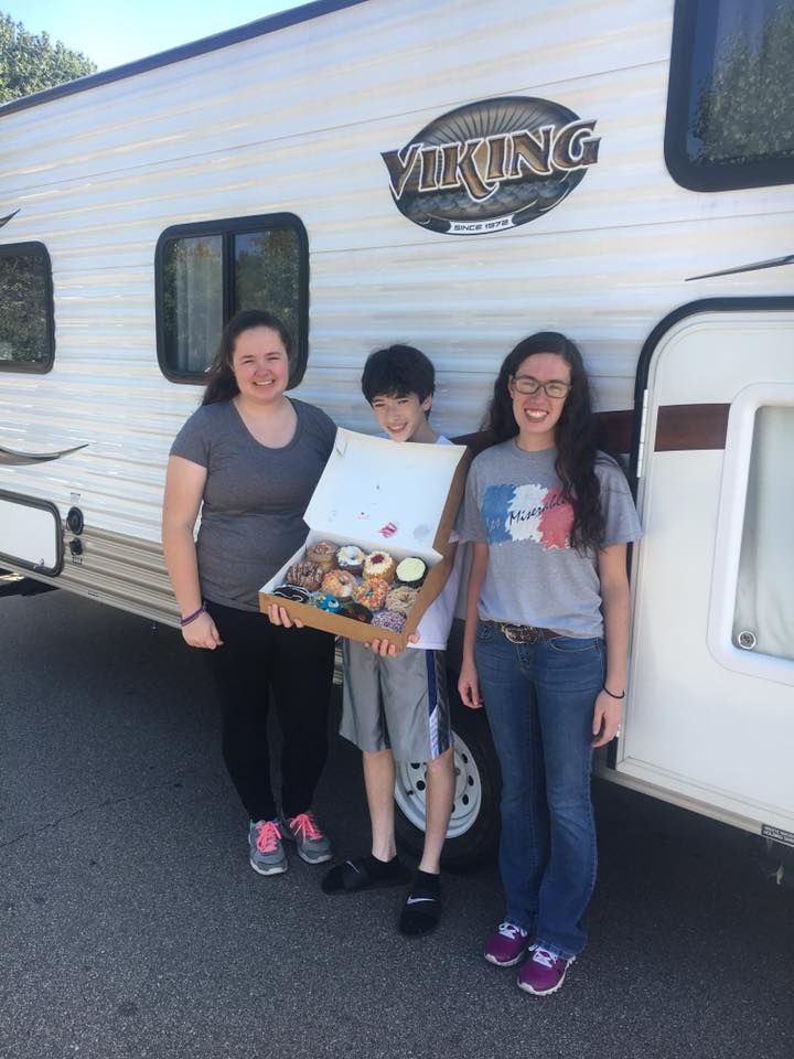 DonutConspiracy's tweet photo. Thank you for sharing this great picture with us Theresa.  We hope your camping trip was a great success!! https://t.co/T9vDf7w4bi