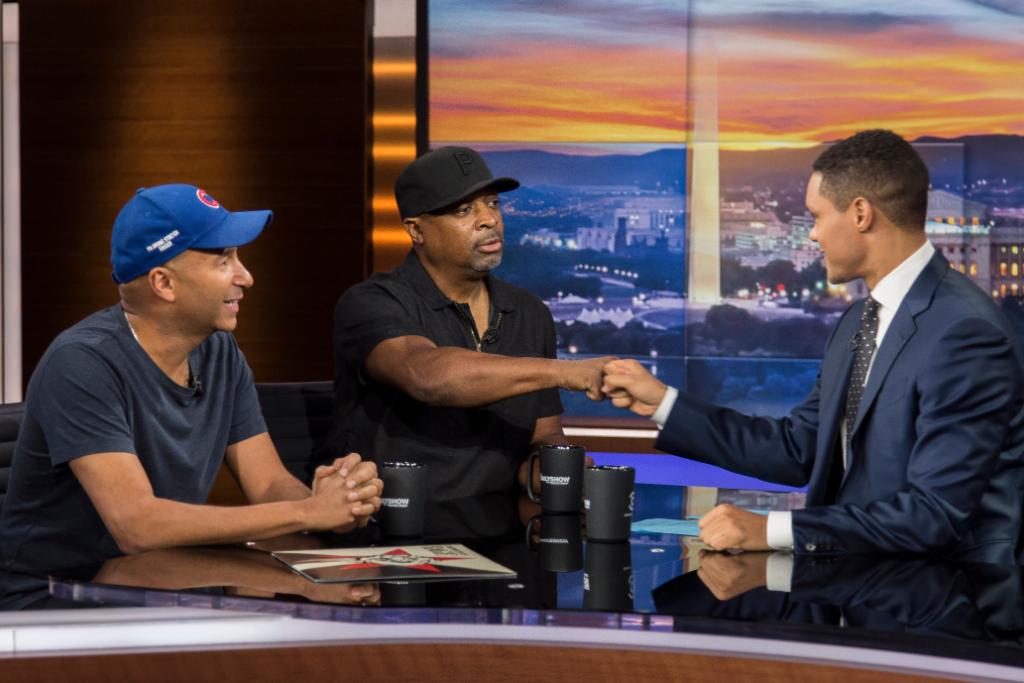 .@ProphetsofRage, <a href="/MrChuckD/">Chuck D</a> and <a href="/tmorello/">Tom Morello</a>, are in the house tonight!