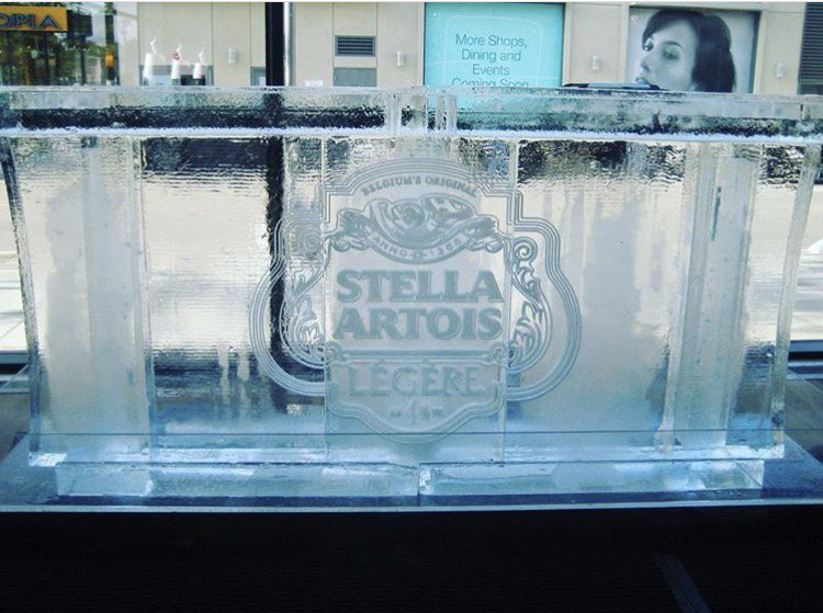 Curious how far we'll go for an ice sculpture? Give us a call. Or just see what we've been up to lately #Corona #showtime #stella #IceMan