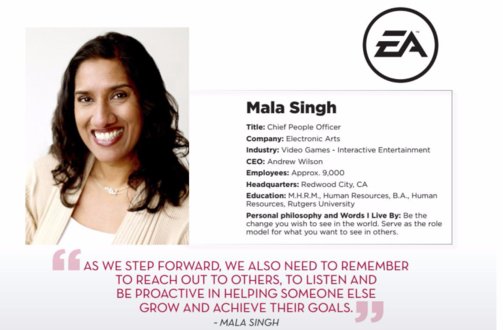 Congratulations to our Chief People Officer Mala Singh, named a woman worth watching by Diversity Journal! bit.ly/2x1f5aK #WeAreEA