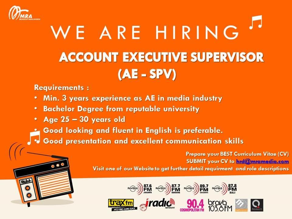 Let's join with our MRA team! Now or never