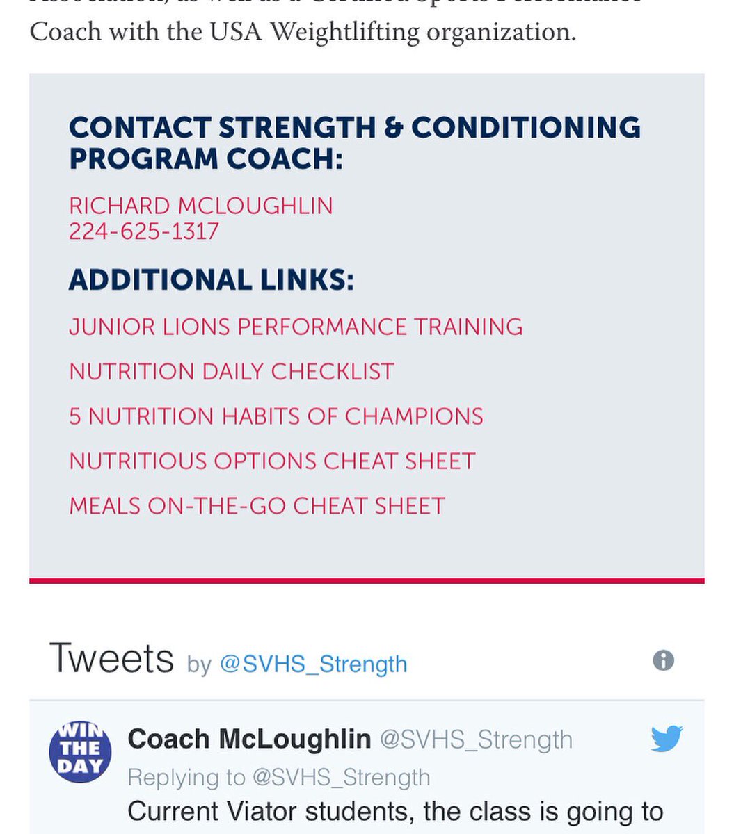 CoachRich_'s tweet photo. Check out the new S&amp;C webpage via the Athletics tab on SV's website! 👉🏼Additional links for nutrition resources!

https://t.co/kgfyRNojpc https://t.co/zf1WROM4HF