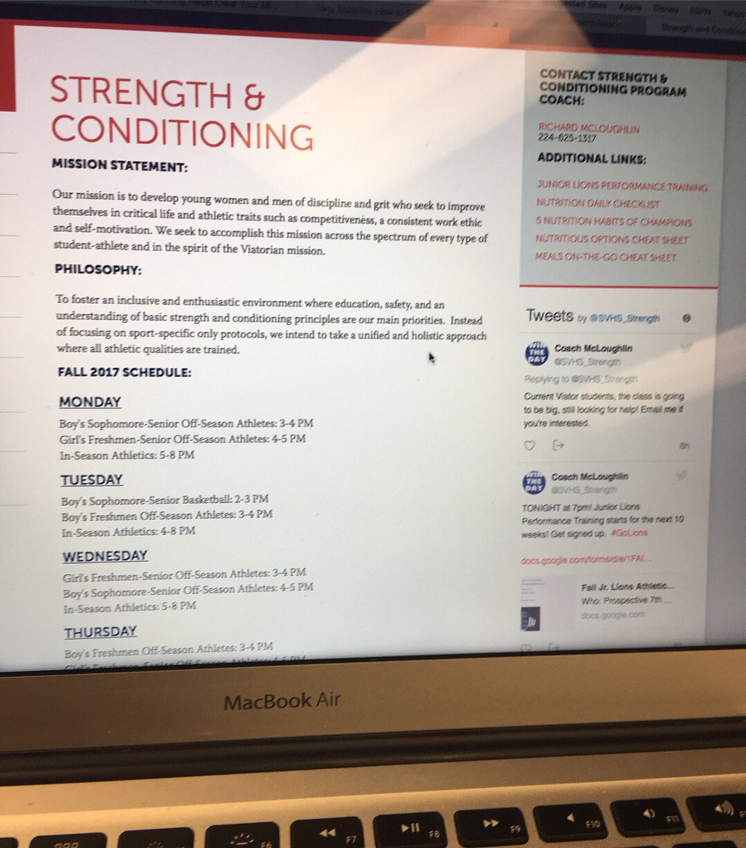CoachRich_'s tweet photo. Check out the new S&amp;C webpage via the Athletics tab on SV's website! 👉🏼Additional links for nutrition resources!

https://t.co/kgfyRNojpc https://t.co/zf1WROM4HF