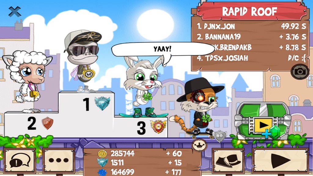 kingjonpep's tweet photo. All those guys just got washed #funrun2 #Bannana19 #BrendaKB #josiah https://t.co/FJDBhovDMd