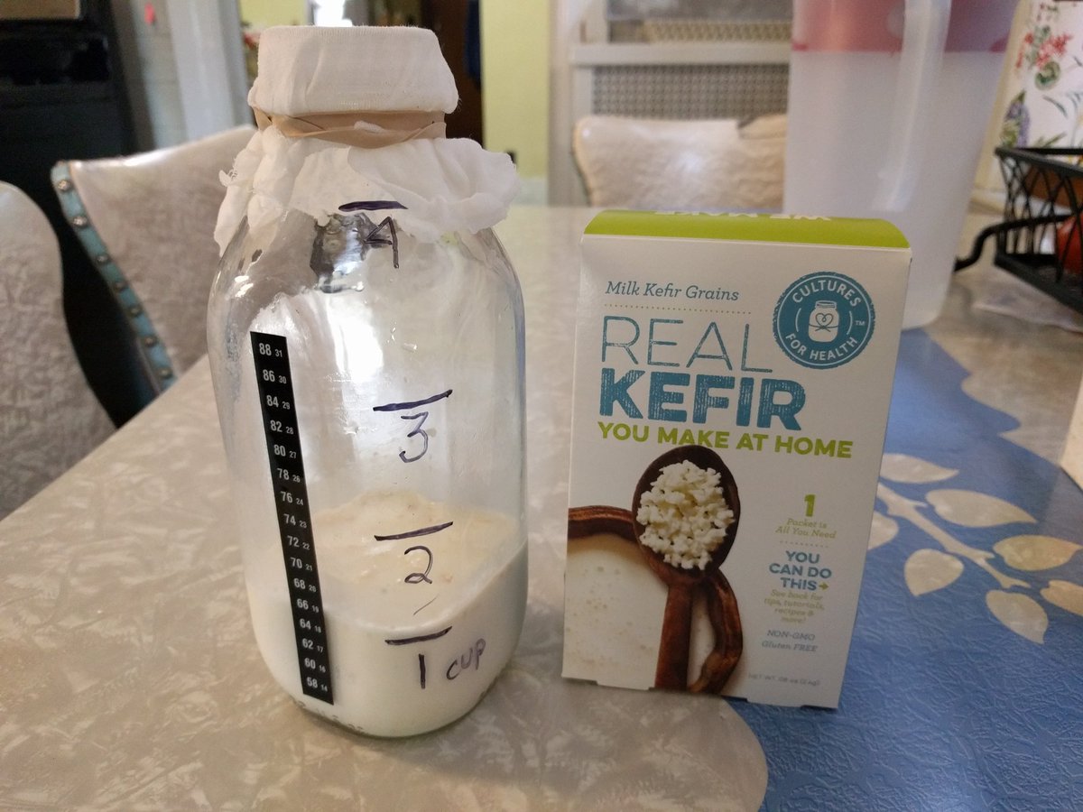 Trying something new, making my own #kefir thank you #cultureforhealth
