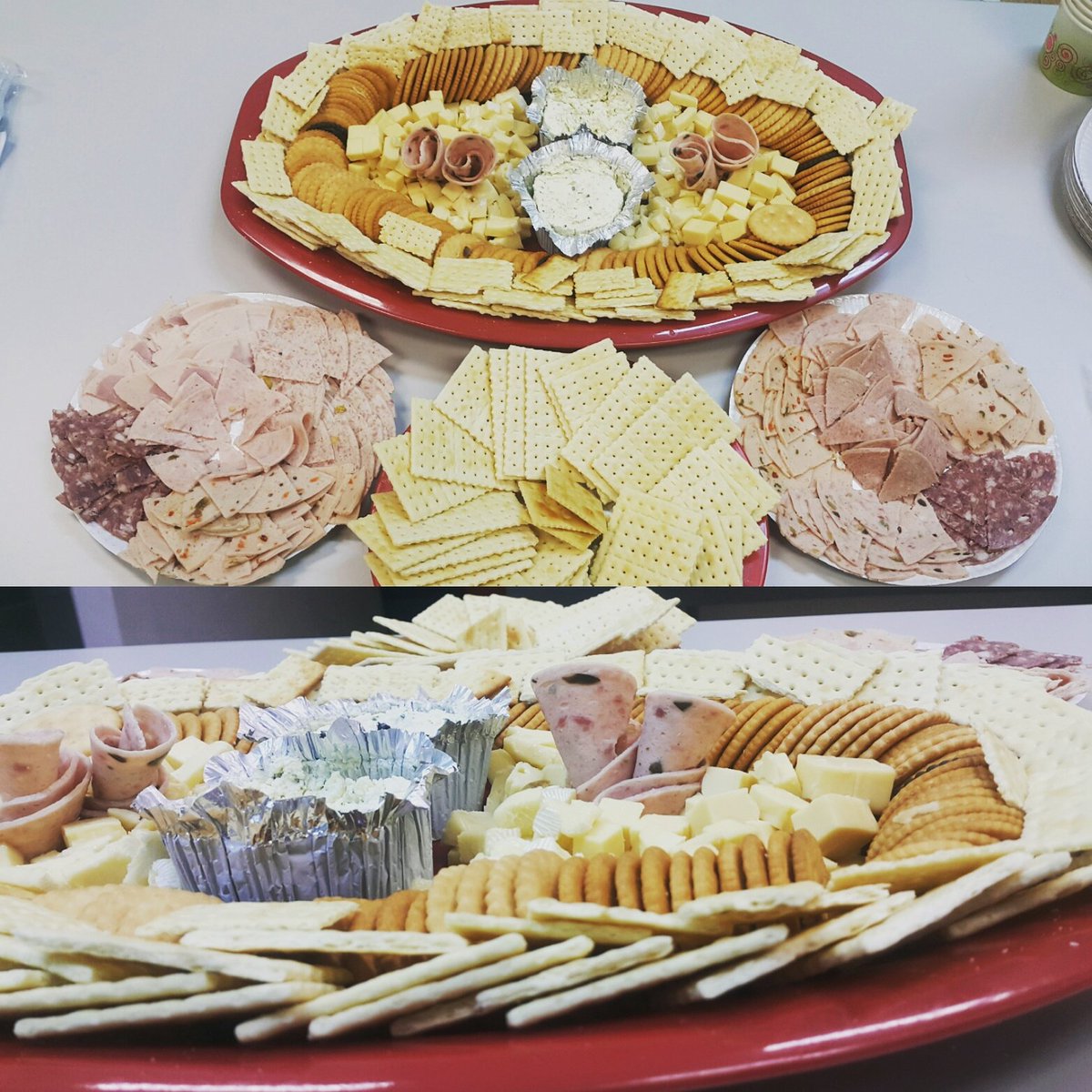DomIxraeL's tweet photo. - My Meal Challenge Presentation: Meat, Cheese &amp; Crackers platter. #MealChallengeAtWork https://t.co/J8gyLf619q