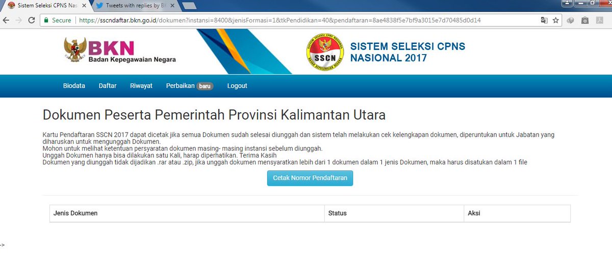 abayjugaakbar's tweet photo. @BKNgoid #tanyaBKN admin mau tanya kok ini tidak bisa upload file?
mohon pencerahannya. terimakasih. https://t.co/1EheSPx3oD