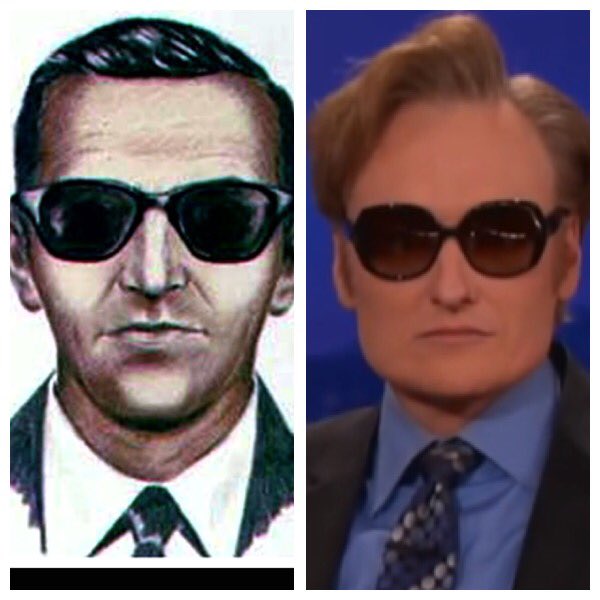 Mike Murawski (@mdmurawski) on Twitter photo Could <a href="/ConanOBrien/">Conan O'Brien</a> be the real D.B. Cooper! Will Ferrell accidentally solves a 46 year old mystery! Could <a href="/ConanOBrien/">Conan O'Brien</a> be the real D.B. Cooper! Will Ferrell accidentally solves a 46 year old mystery!