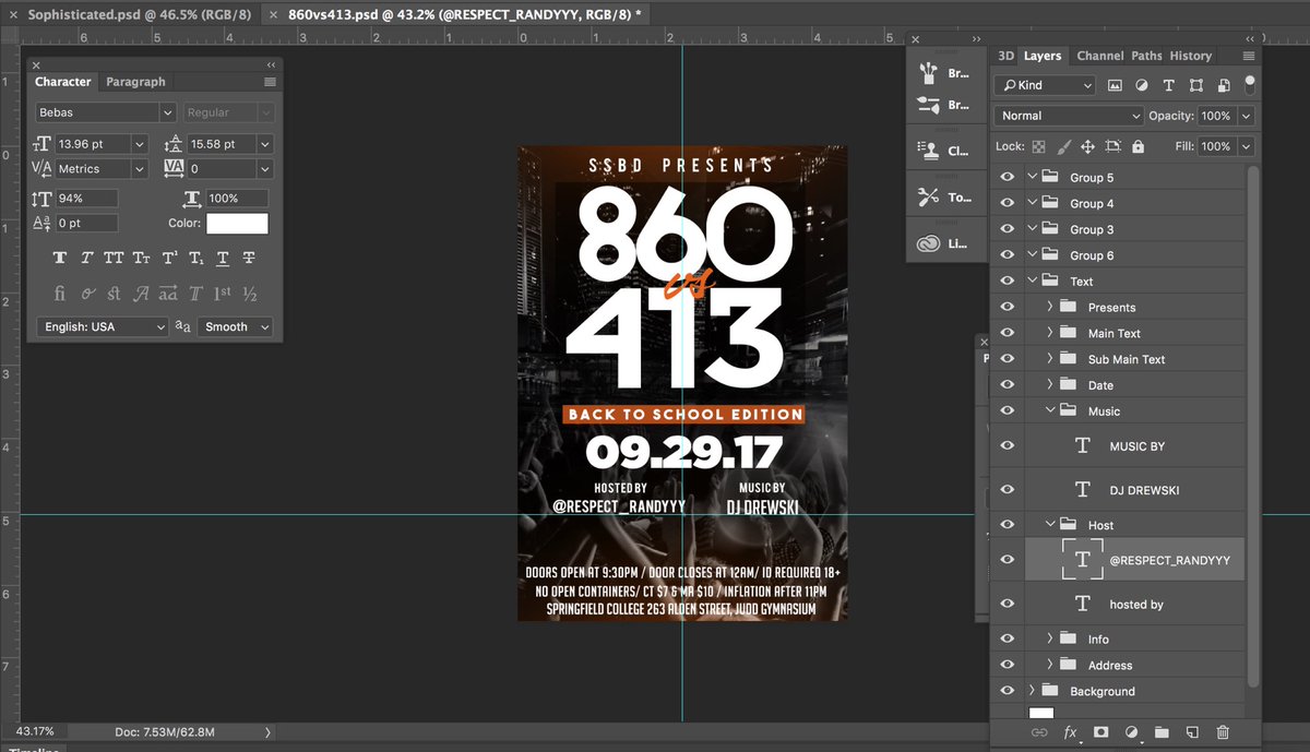 JuiceEntCT's tweet photo. Current Workflow! 

University Flyers,
Club Flyers, Party Flyers.

The Juice Ent. Group
Never Stop Dreaming 
Visit: https://t.co/ESWiRTMBYH https://t.co/zGjgJfLgoj