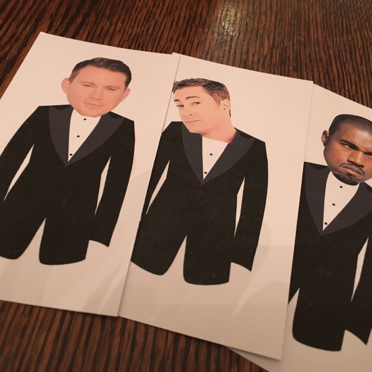 mnboris08's tweet photo. @AngieKay87 made "who has the groom" for a friend. 
@channingtatum be the groom when it's my shower? 
Oh &amp; @daveryankdwb made the lineup. 🔥 https://t.co/gaBoAug3Qa