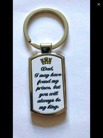 SentimentsGlass's tweet image. Father of the Bride Keyring. Boxed. £4.99 plus p&amp;amp;p on our EBay/Etsy store. #keyring #unique #fatherofthebride