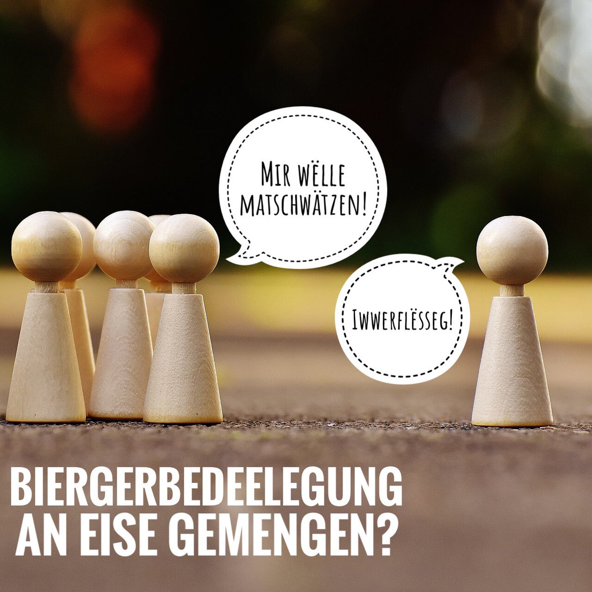 Mäi nächste Beitrag, #Biegerbedeelegung. Schéckt mir Är Froen, ech bauen se an. #Gemengewahlen #Stengefort #Stengefort2017 #Participation