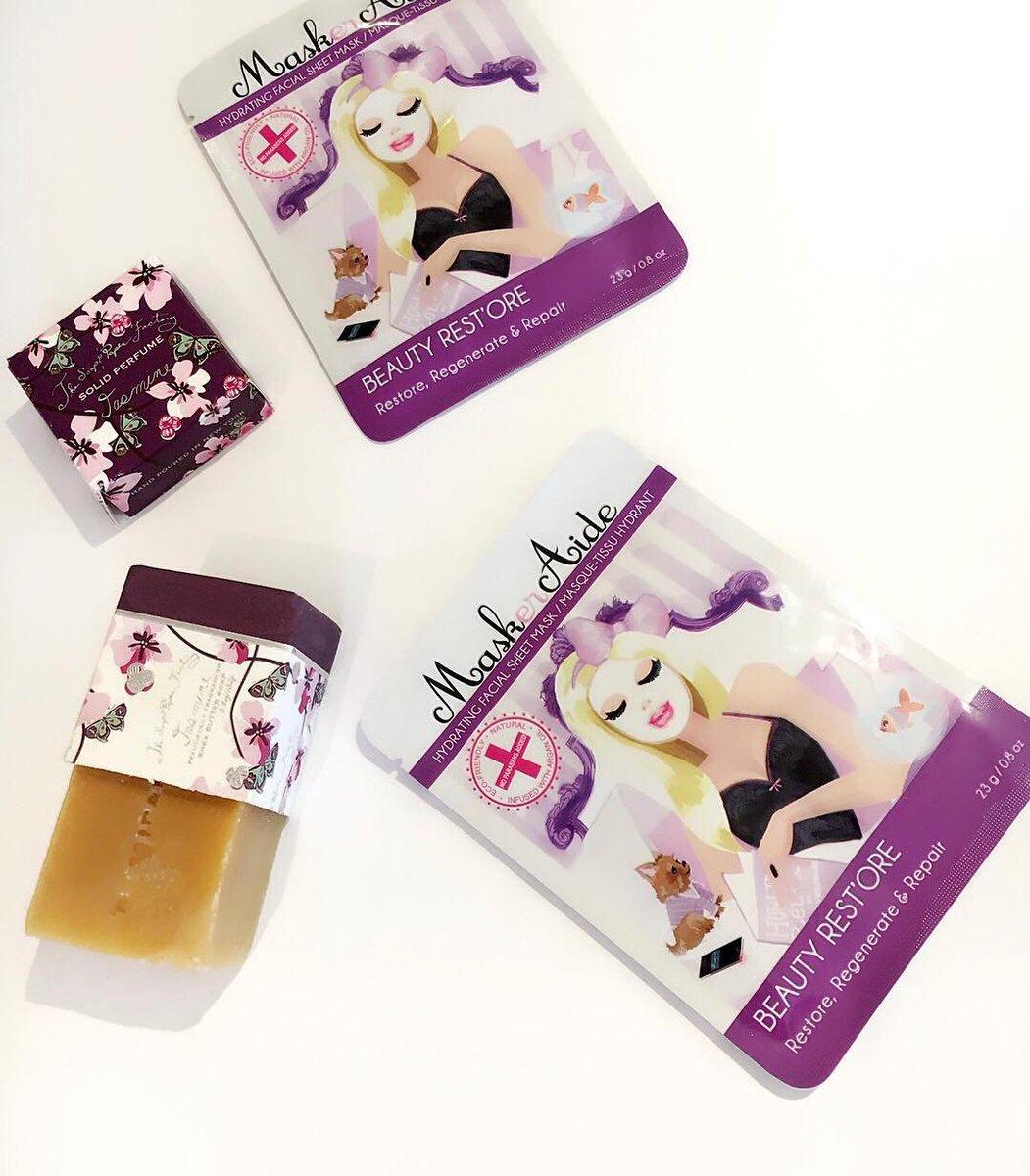 MaskerAideUK's tweet photo. ✨Our Beauty Rest'ore #sheetmask is infused with Argan oil, Fruit Extracts, Green Algae &amp; Vit E. Hi smooth skin! https://t.co/J9nW256zdg https://t.co/VQYA29UqTy