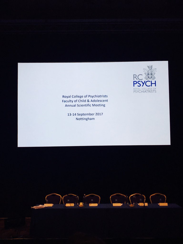 TheMindDoctor's tweet photo. Looking forward to another exciting day at #capfac17 learning about child #MentalHealth @rcpsych https://t.co/lmeKjFwd14